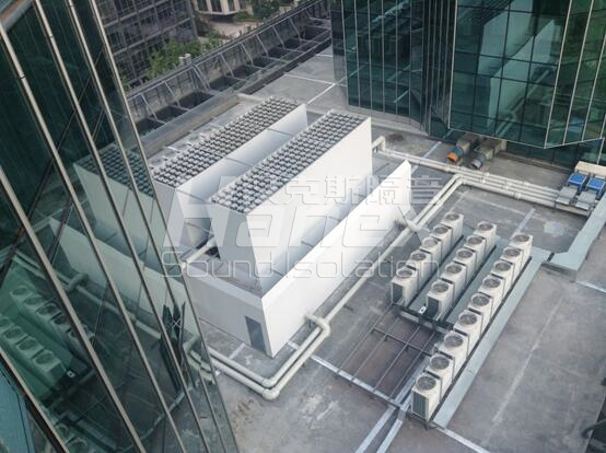 1中華航空大樓裙樓風冷熱泵機組降噪 1中華航空大樓裙樓風冷熱泵機組降噪