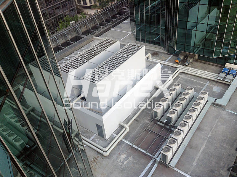 中華航空大廈熱泵機組噪聲治理項目 中華航空大廈熱泵機組噪聲治理項目